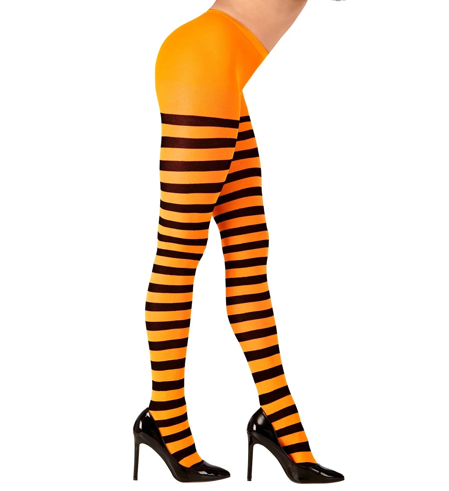 Pantys de rayas en Naranja y Negro Medias y Pantys Widmann